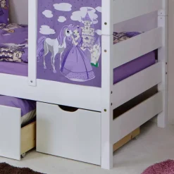 Kinder-Spielbett Yorker in Weiß und Lila
