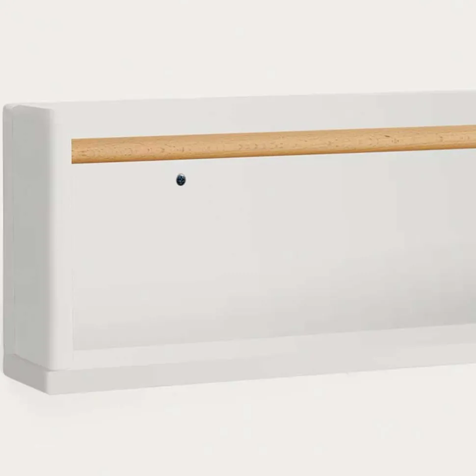 Kinderzimmer Hängeregal in Weiß und Buche - Vichada