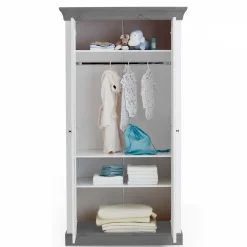 Kinderzimmer Kleiderschrank zweifarbig - Mirandesca