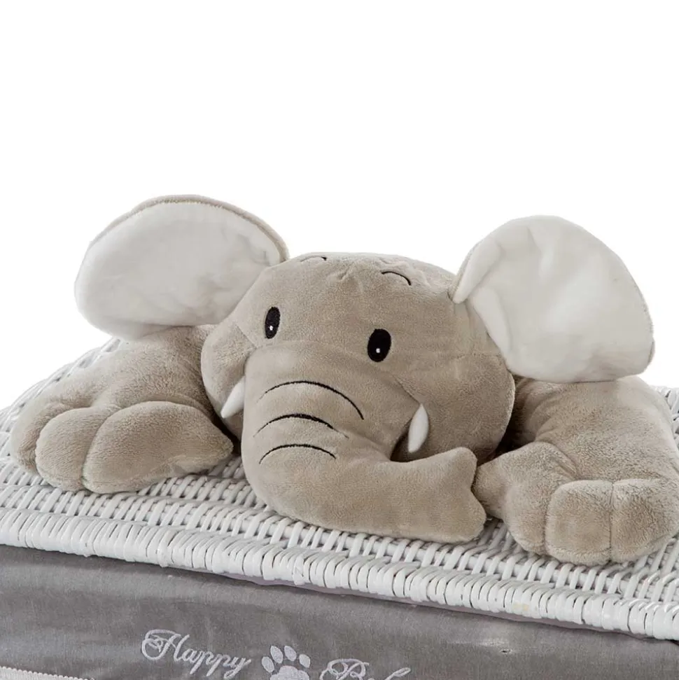 Kinderzimmer Korb Set mit Elefantenköpfen Plüsch - Isipia (fünfteilig)