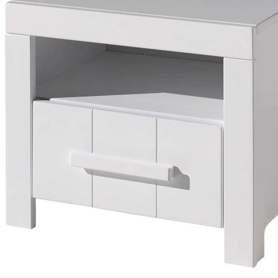 Kinderzimmer Nachtkommode in Weiß - Ellen