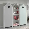 Kinderzimmer Schränke & Regal - Haus - Indefiva (dreiteilig)