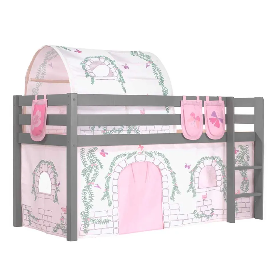 Kinderzimmer Spielbett Hochbett mit Tunnel - Crabina