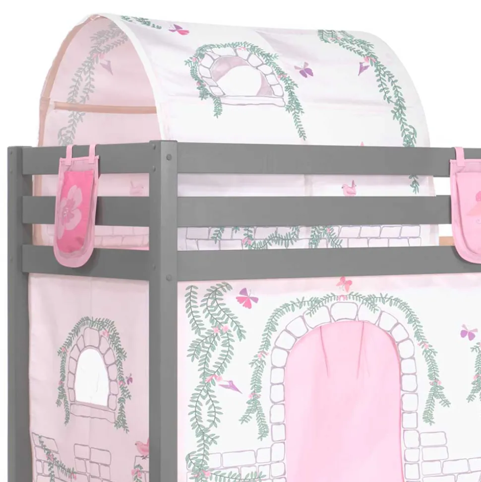 Kinderzimmer Spielbett Hochbett mit Tunnel - Crabina