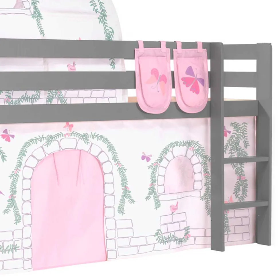 Kinderzimmer Spielbett Hochbett mit Tunnel - Crabina