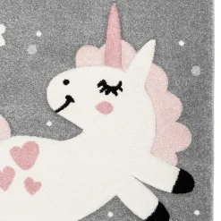 Kinderzimmer Teppich mit Einhorn - Ovestica