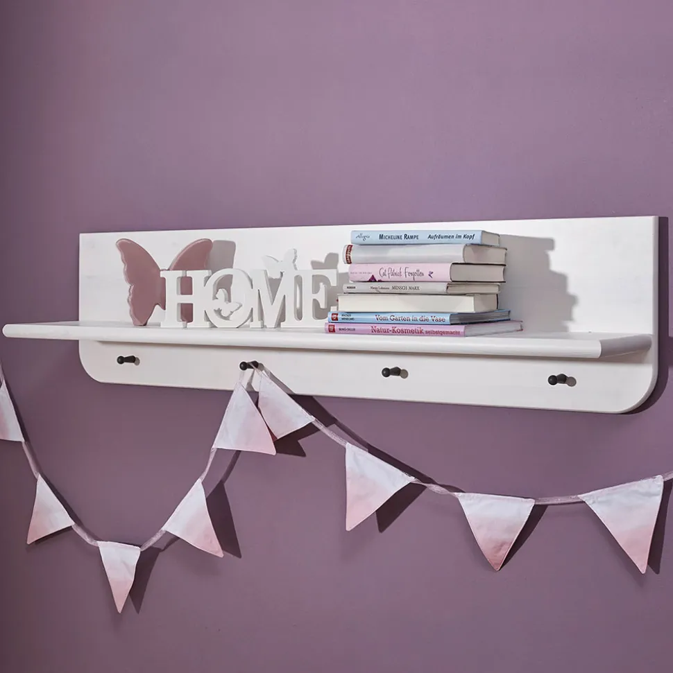 Kinderzimmer Wandregal in Weiß - Rimesca