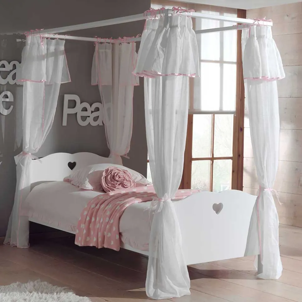 Kinderzimmerbett Grandory mit Himmel