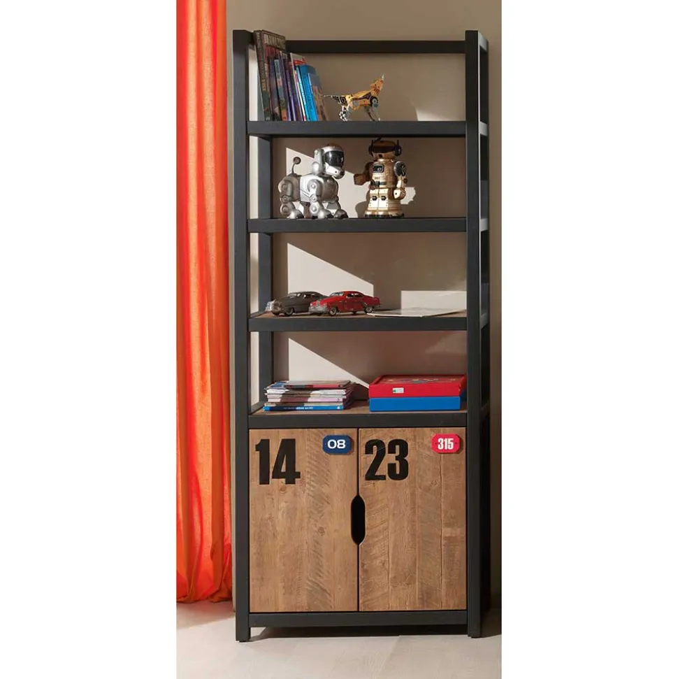 Kinderzimmerregal Krefos aus Kiefer teilmassiv