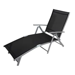 Klappbare Gartenliege Ziadovas mit Kunststoff Gewebe