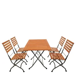 Klappbare Tischgruppe Outdoor - Pecorino (fünfteilig)