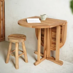 Klappbarer Balkontisch aus Teakholz - Senvelita