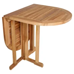 Klappbarer Balkontisch aus Teakholz - Senvelita