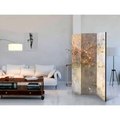 Klappbarer Raumteiler mit Holzrahmen - Derry