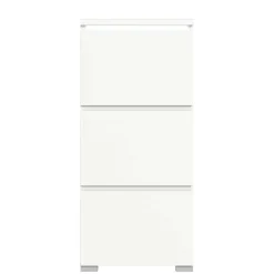 3-Klappen-Schuhschrank in Weiß - Dany