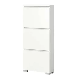 3-Klappen-Schuhschrank in Weiß - Dany