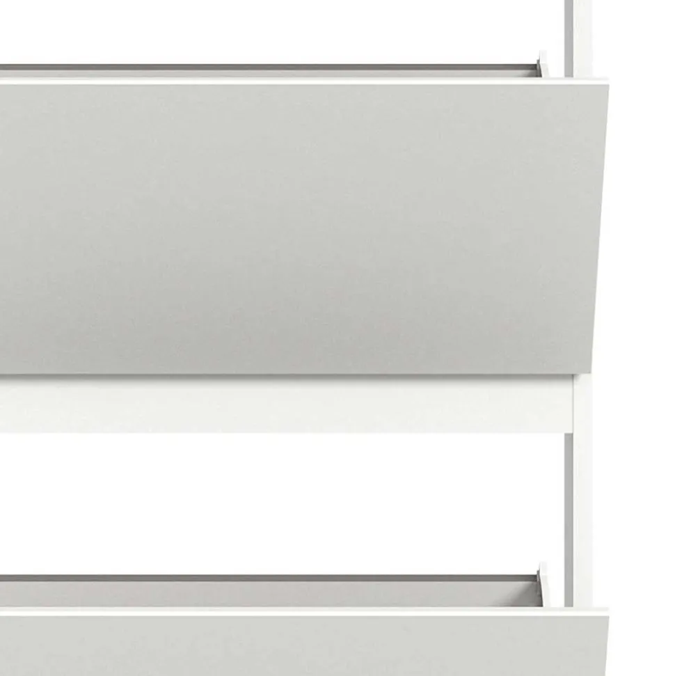 3-Klappen-Schuhschrank in Weiß - Dany