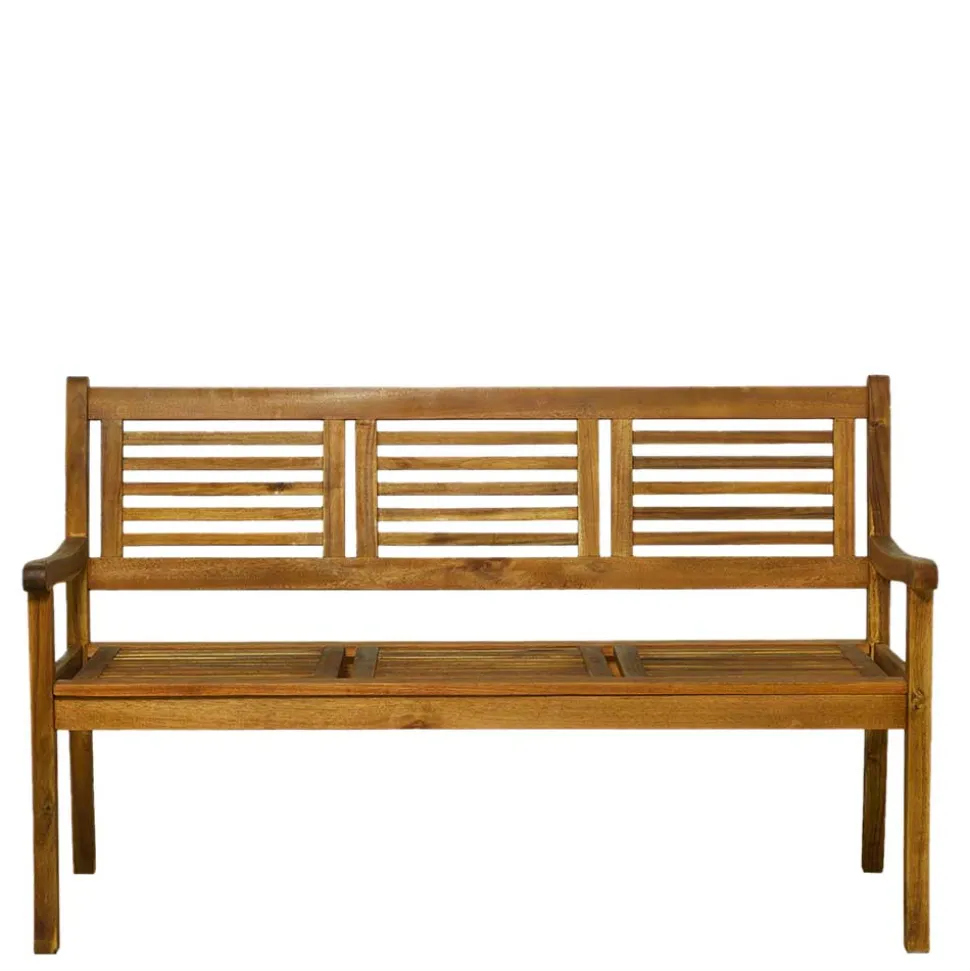 Klassische Gartenbank aus Akazie Massivholz - Detroit