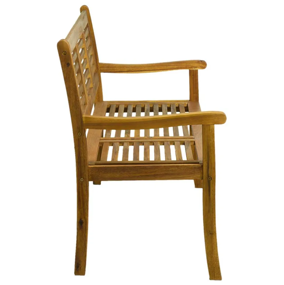 Klassische Gartenbank aus Akazie Massivholz - Detroit