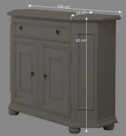 Klassisch-elegante Kommode in Antikweiß - Vicina