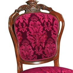 Klassischer Essstuhl in Dunkelrot - Vennezo