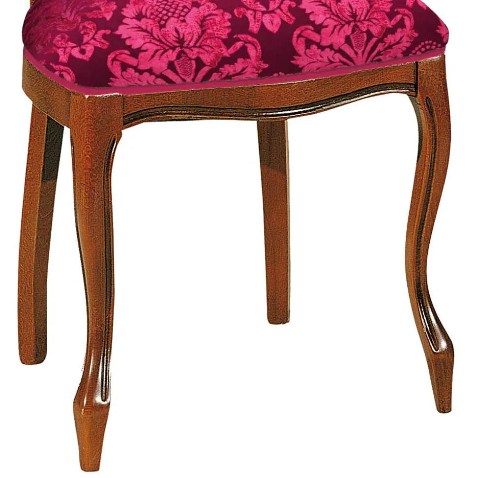 Klassischer Essstuhl in Dunkelrot - Vennezo