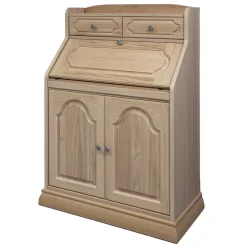 Klassischer Schreibschrank Sekretär aus Eiche - Hamptony