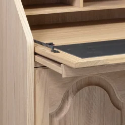 Klassischer Schreibschrank Sekretär aus Eiche - Hamptony