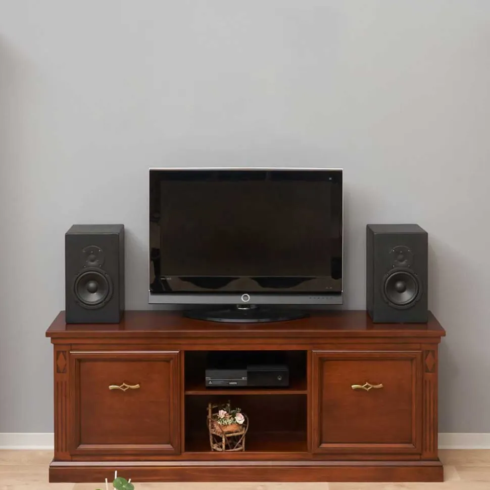 Klassischer TV Unterschrank in Walnussfarben - Sienna