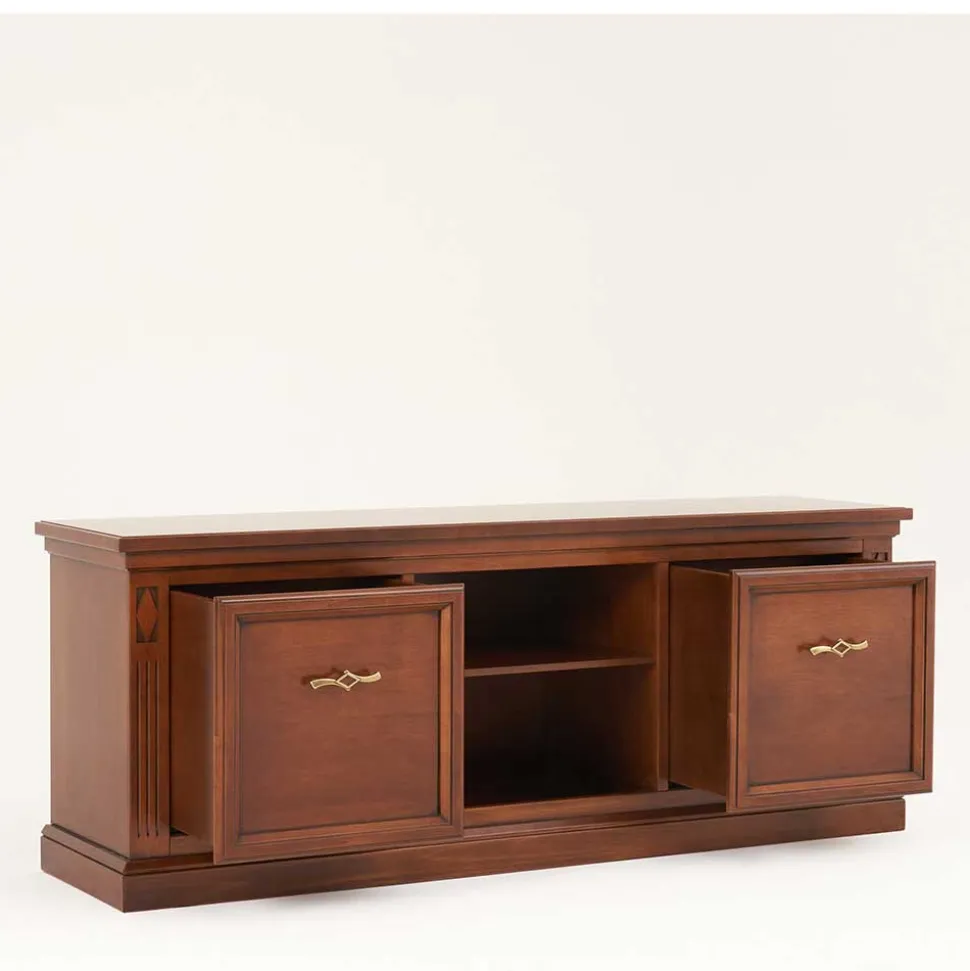 Klassischer TV Unterschrank in Walnussfarben - Sienna