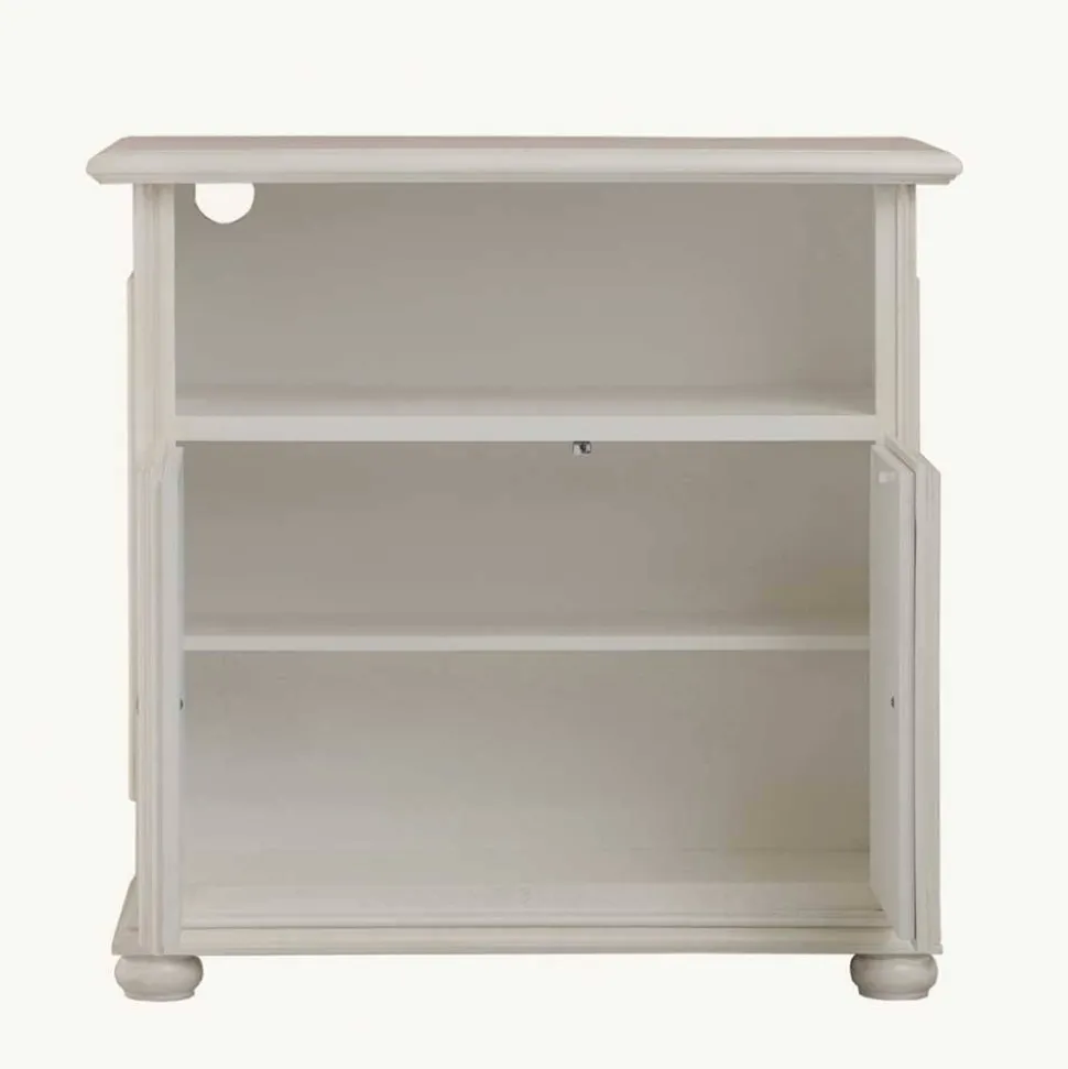 Klassischer TV Unterschrank in Antikweiß - Vicina