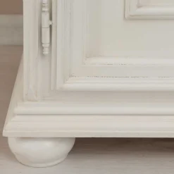 Klassischer TV Unterschrank in Antikweiß - Vicina