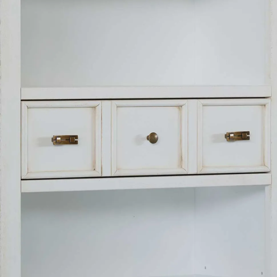 Klassisches Bücherregal in Antikweiß - Annot