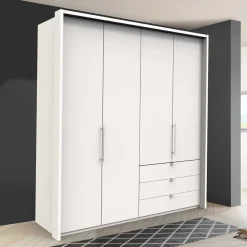 Kleiderschrank fürs Schlafzimmer in Weiß - Donpiave