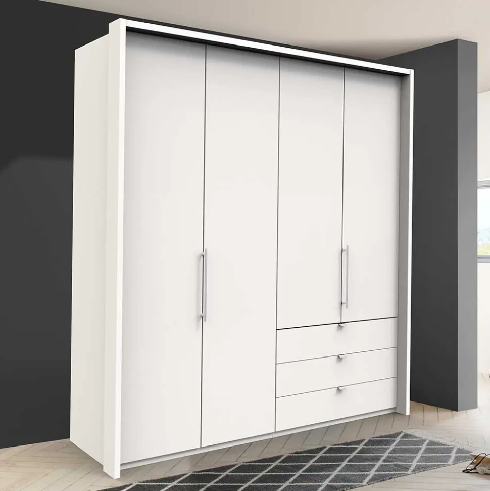 Kleiderschrank fürs Schlafzimmer in Weiß - Donpiave