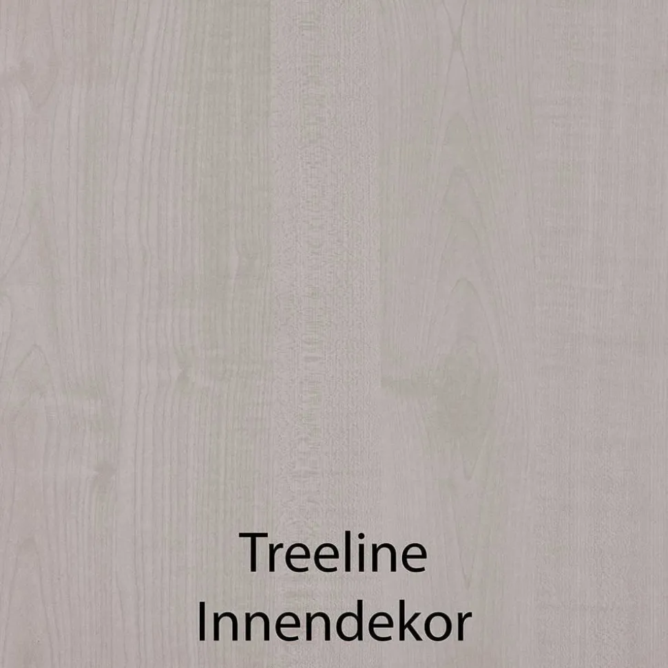 Kleiderschrank in Dunkelgrau 4-türig - Mataram