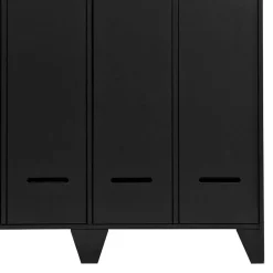 Kleiderschrank in Spind Optik aus Holz und Holzwerkstoff - Tivegos