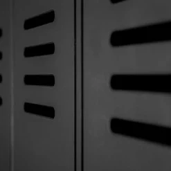 Kleiderschrank in Spind Optik aus Holz und Holzwerkstoff - Tivegos