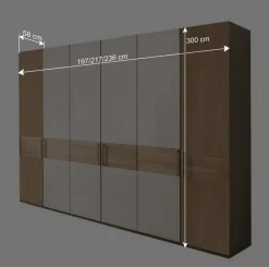 Kleiderschrank mit 6 Türen 300 cm breit - Emdsiva