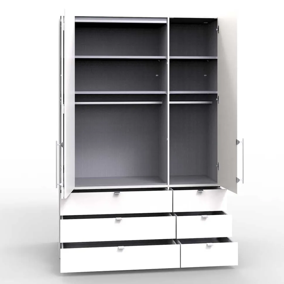 Kleiderschrank mit sechs Schubladen Soft Close - Dolienca I