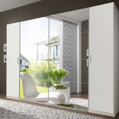 Kleiderschrank mit Spiegel Schwebetüren - Denada