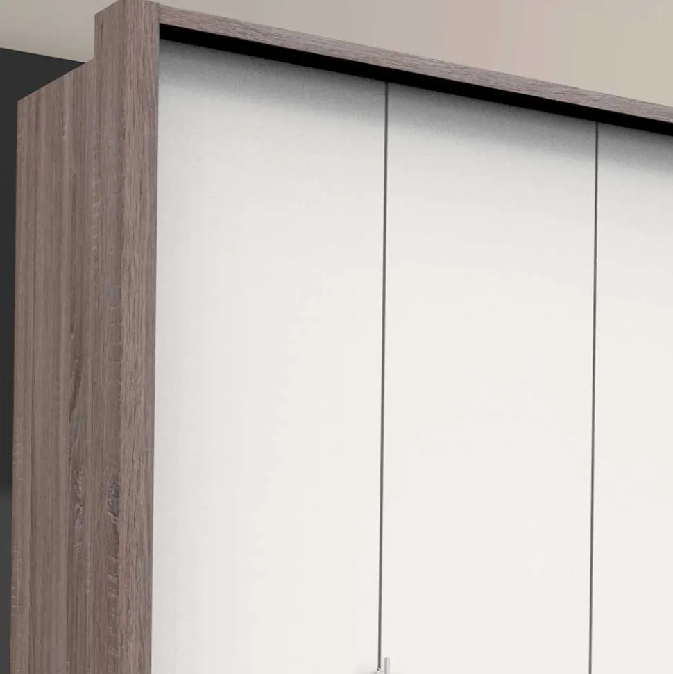 Kleiderschrank mit vier Metallauszug Schubladen - Tivierto