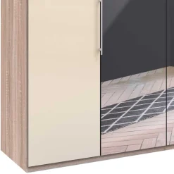 Kleiderschrank mit vier Spiegel Tür-Elementen - Rativian III