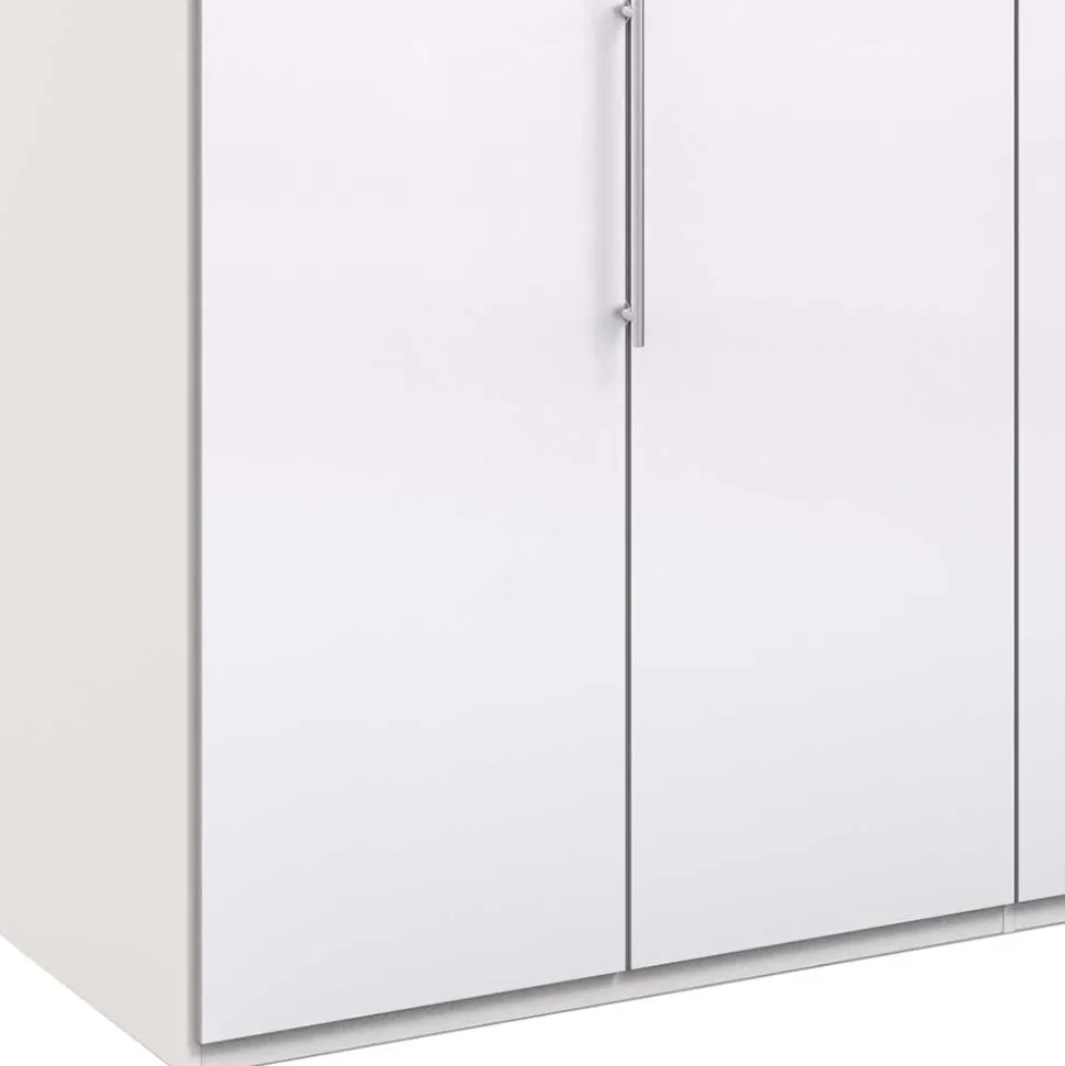 Kleiderschrank mit zwei Falttüren in Weiß - Dolienca