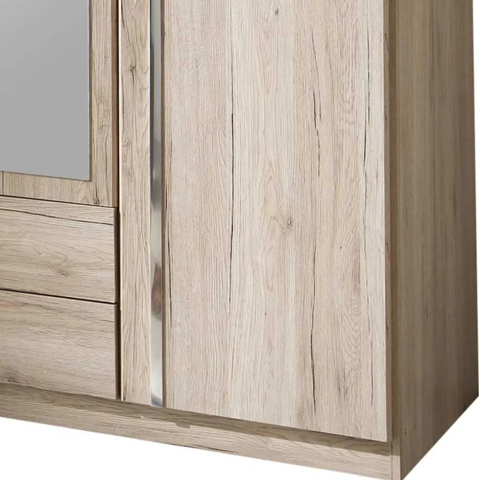 Kleiderschrank mit zwei Schubladen & vier Türen - Lagunara