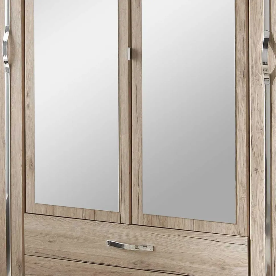 Kleiderschrank mit zwei Schubladen & vier Türen - Lagunara