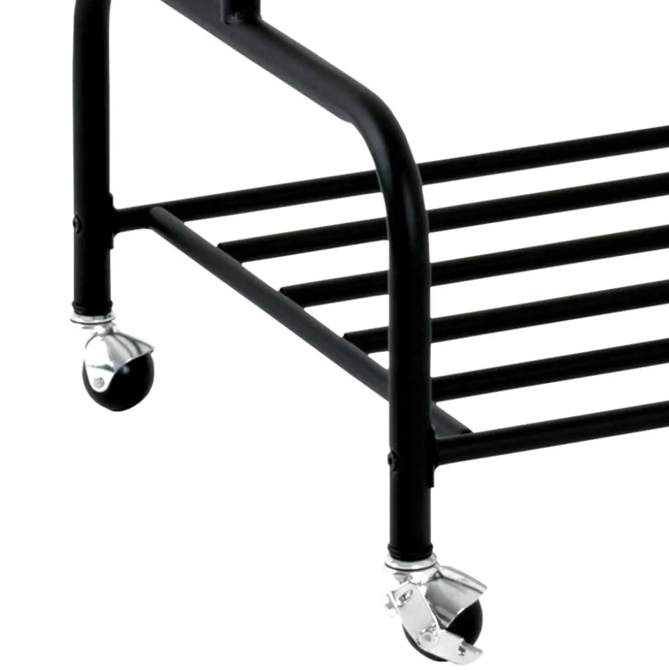 Kleiderwagen in Schwarz Stahl - Vanisla