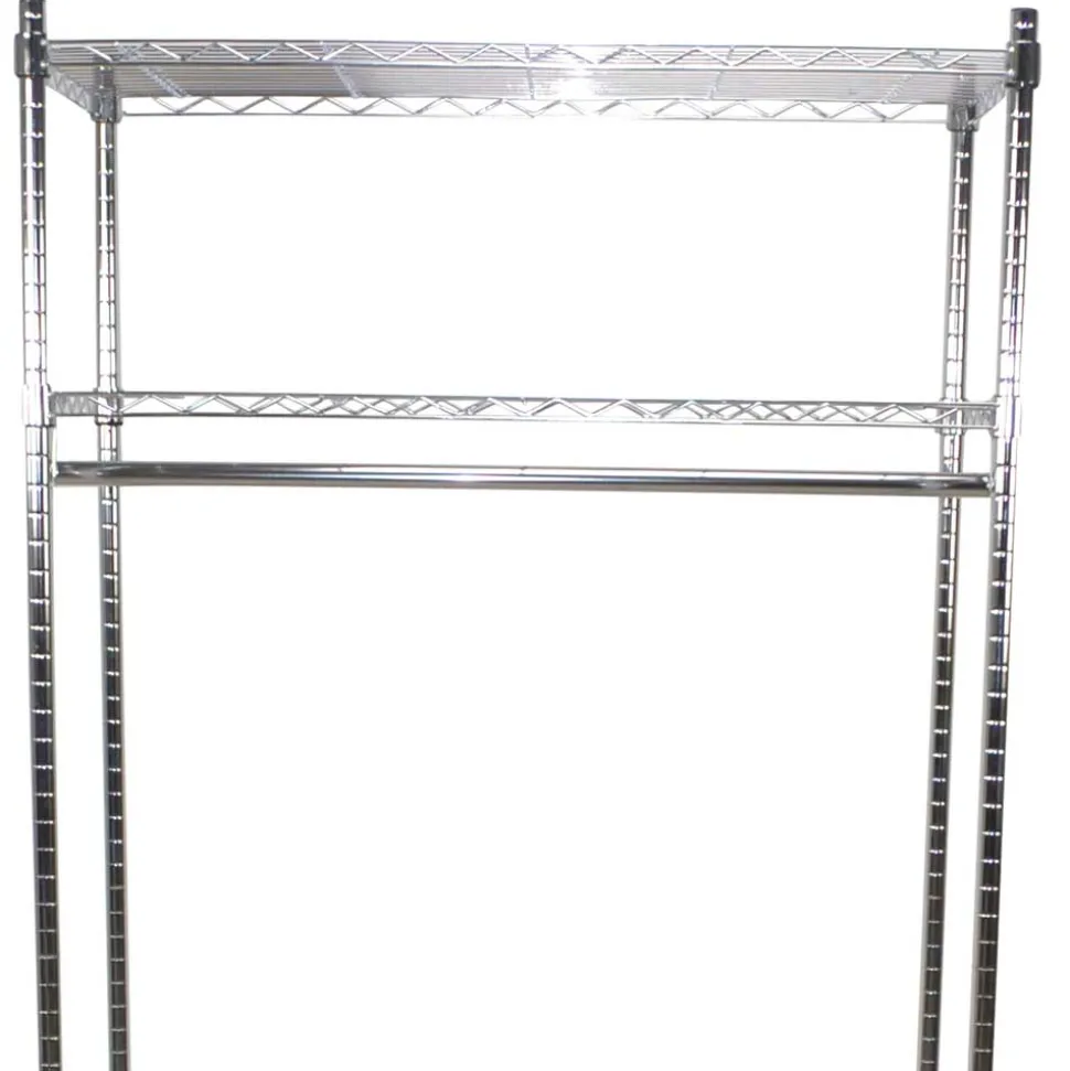 Kleiderwagen Rollgarderobe aus Stahl in Chrom - Didicto