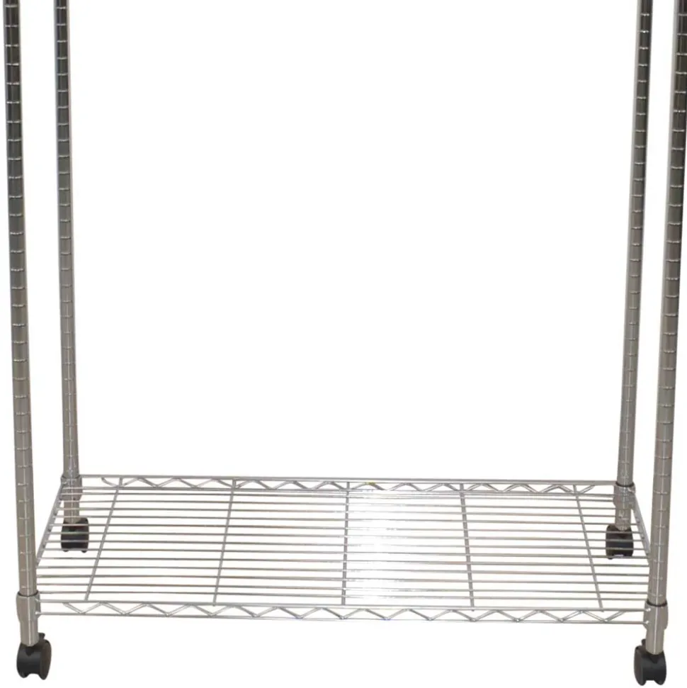 Kleiderwagen Rollgarderobe aus Stahl in Chrom - Didicto