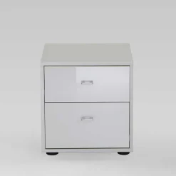 Kleine Kommode Clear in Weiß